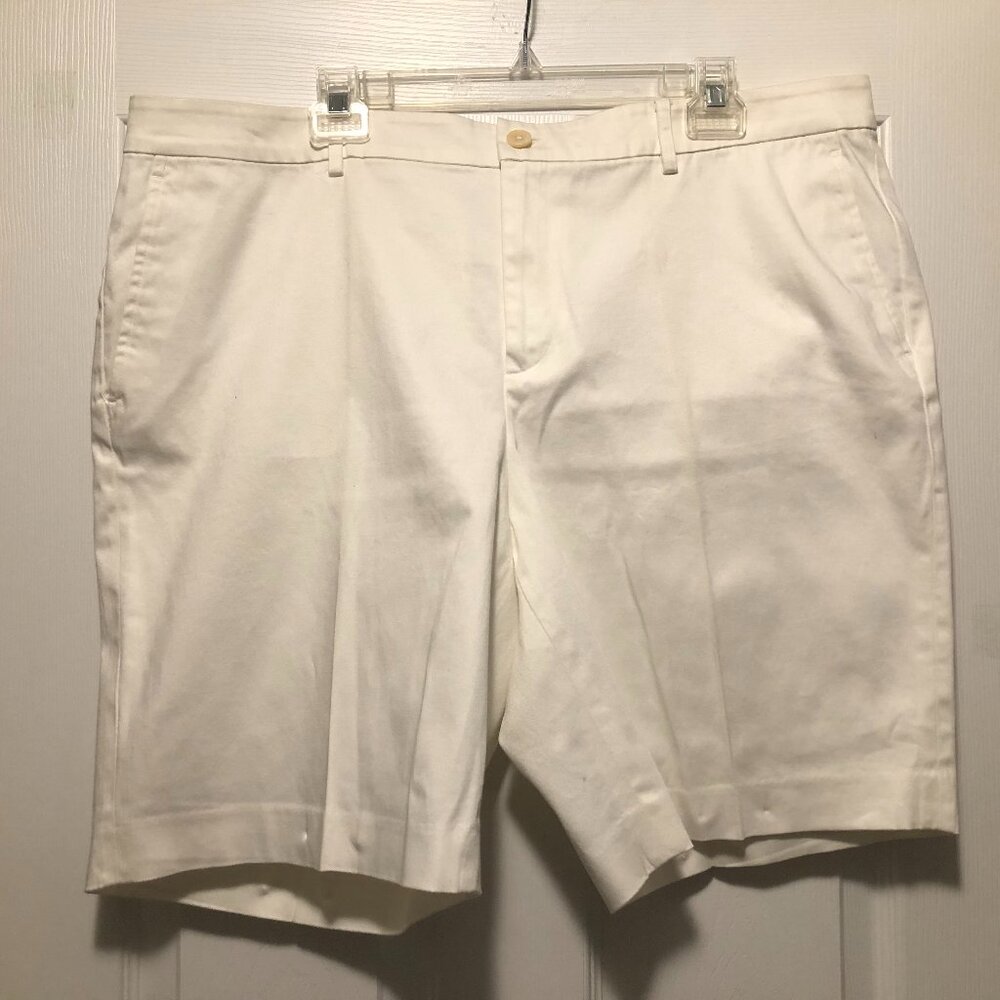 Ralph Lauren women's white cotton flat front casual shorts  size: 18W
